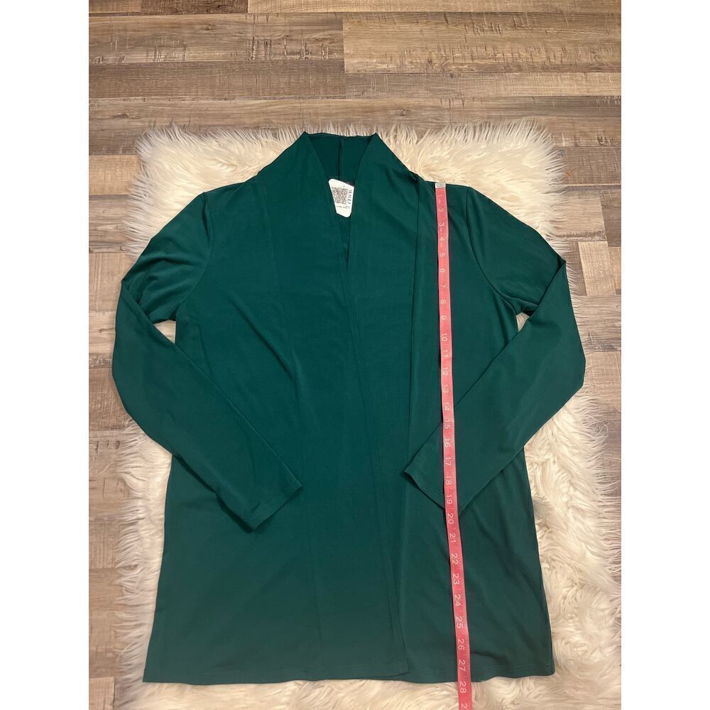 NWT Shiela Rose stretch slinky knit open front cardigan jacket topper L - Picture 6 of 6